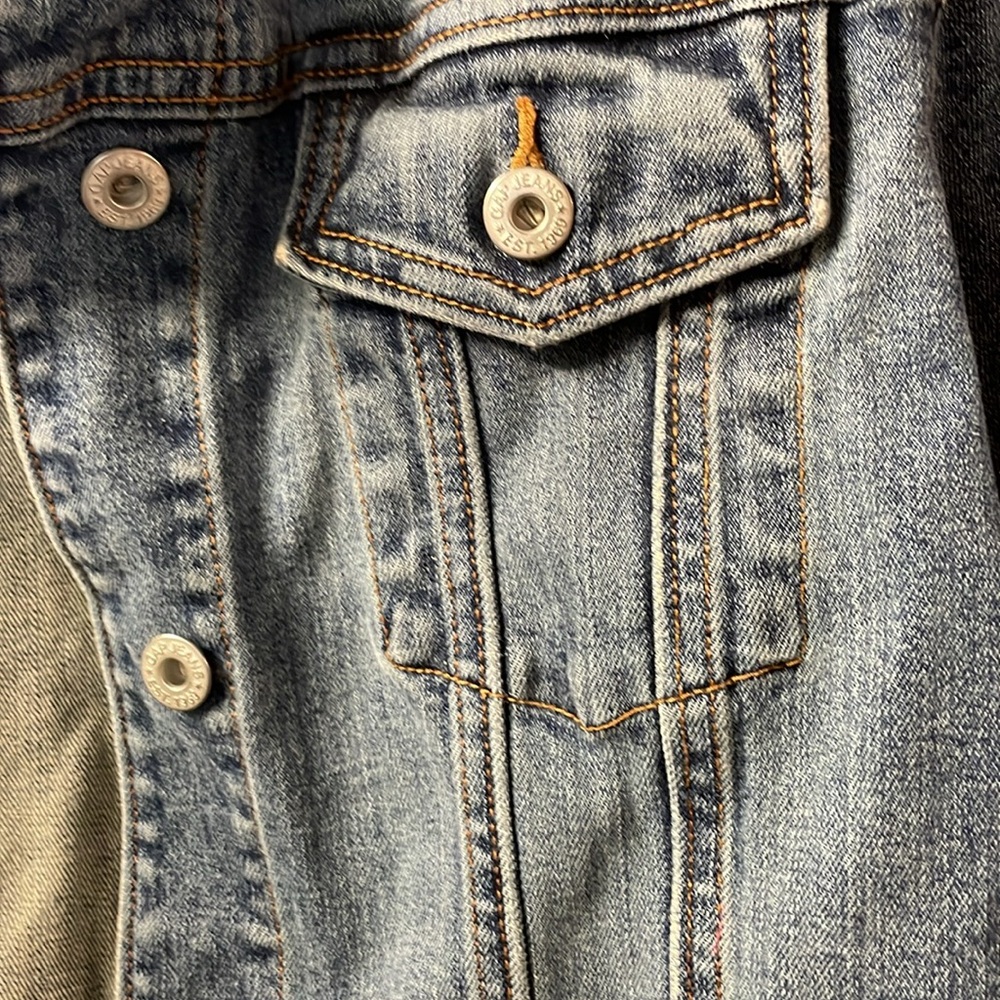 Gap Trucker Jean Jacket stretch XL, vintage distresed - Picture 3 of 6